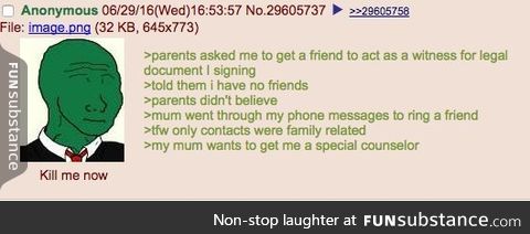 anon has literally 0 friends