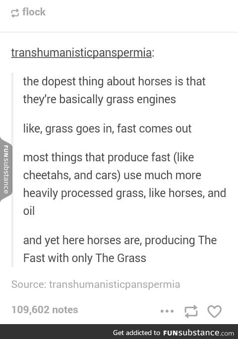 Producing fast with on the grass