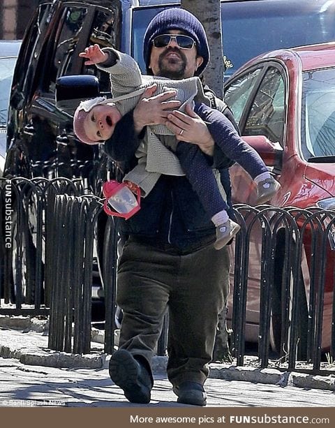 Peter Dinklage and his baby