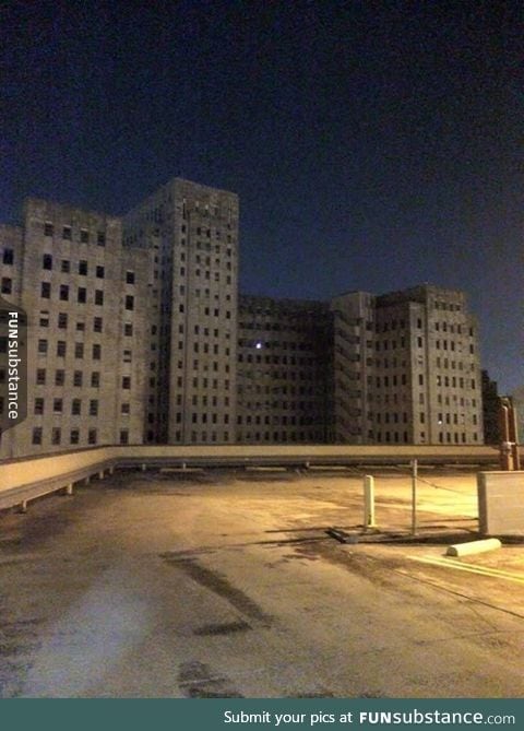 Abandoned hospital had a visitor