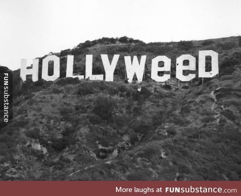 On January 1st, 1976, a prankster named Danny Finegood did this to the Hollywood sign