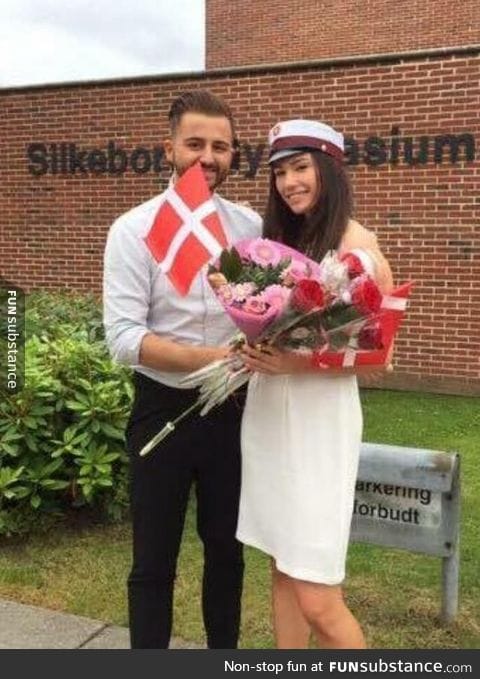 In Denmark when someone finish high school they get a hat!