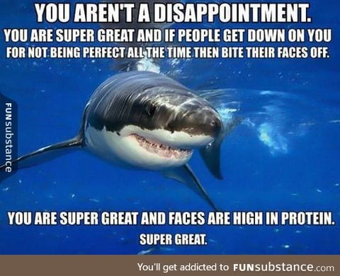 Friendly self-esteem shark