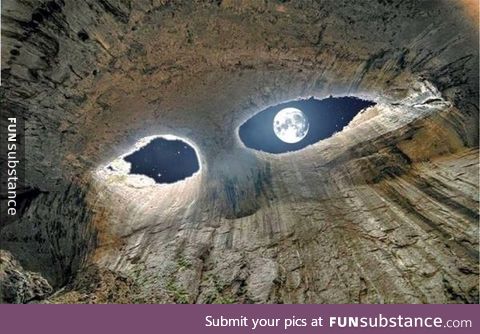 Eyes of God - Prohodna cave in Bulgaria