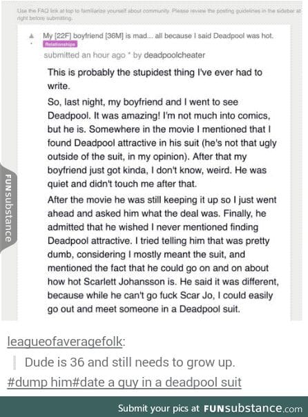 Deadpool is the ideal man