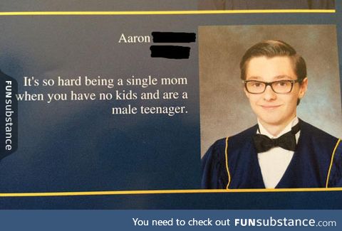 High school grad quote on point