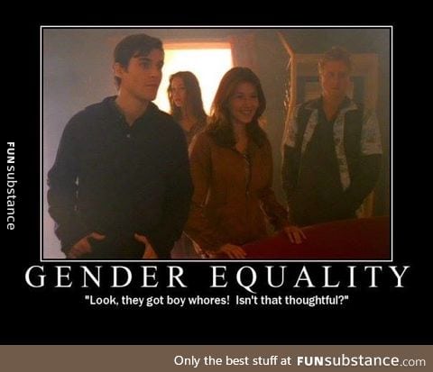 Gender equality in the media, Joss Whedon style.