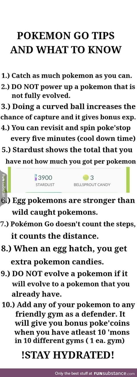 Pokemon Go Tips