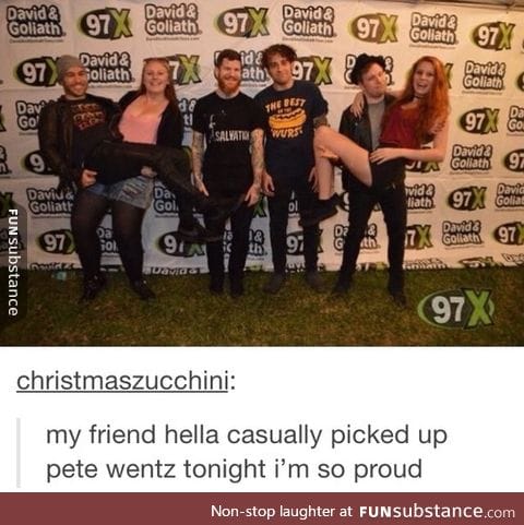 Picking up Pete Wentz