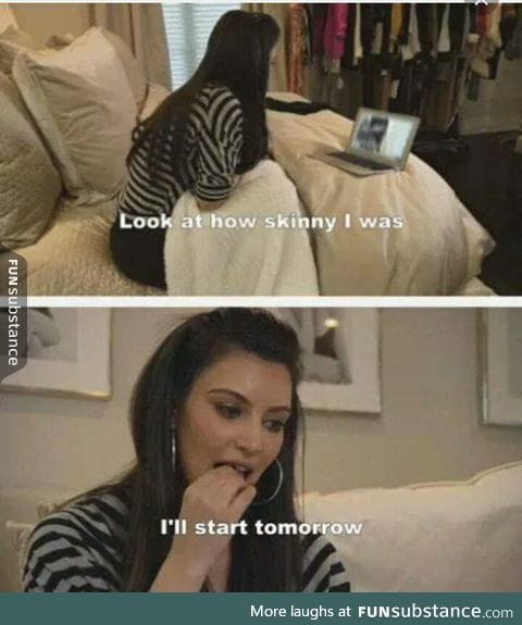 The one time I relate to Kim K