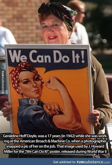 The famous 'we can do it' lady