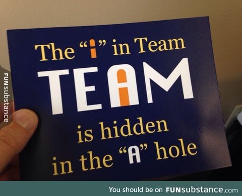 The "I" in team