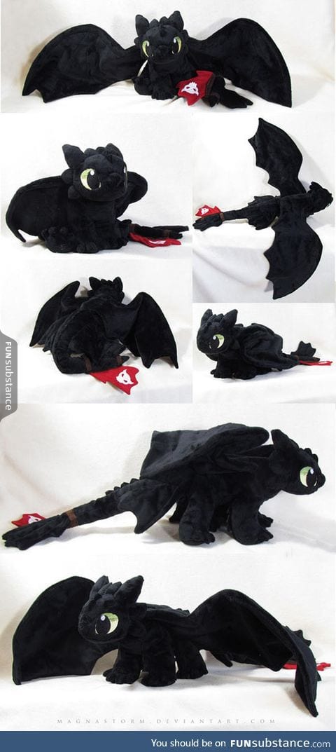 Epic toothless plush