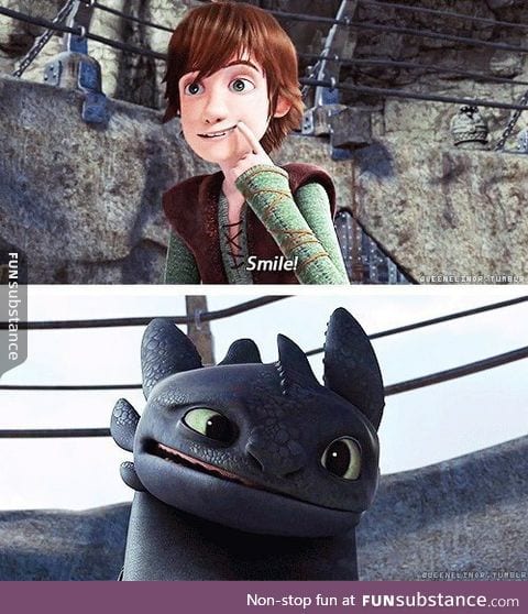 Toothless is so cute