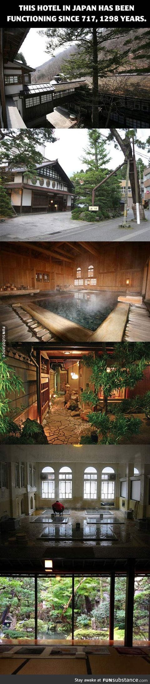 An ancient Japanese hotel that has been operating for 1298 years