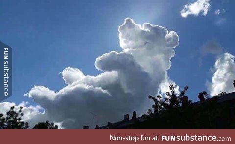 This cloud is a bear