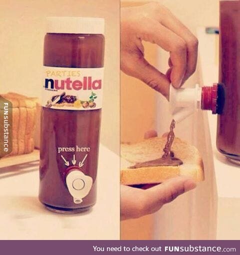 My life is complete: Nutella for parties