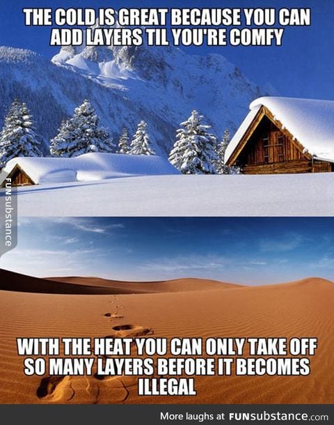 Why I prefer the colder months