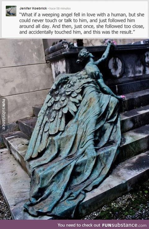 Weeping angel from a different perspective