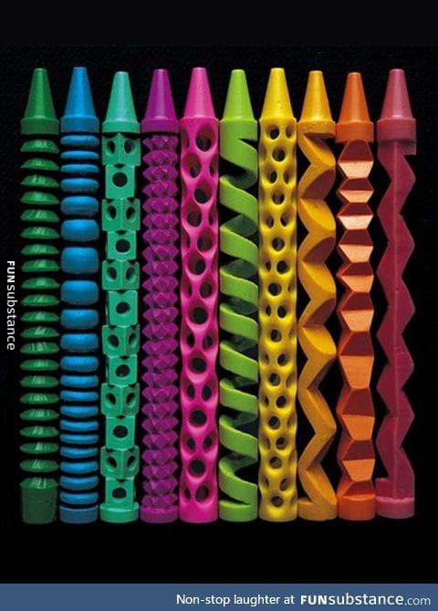 Carved crayons