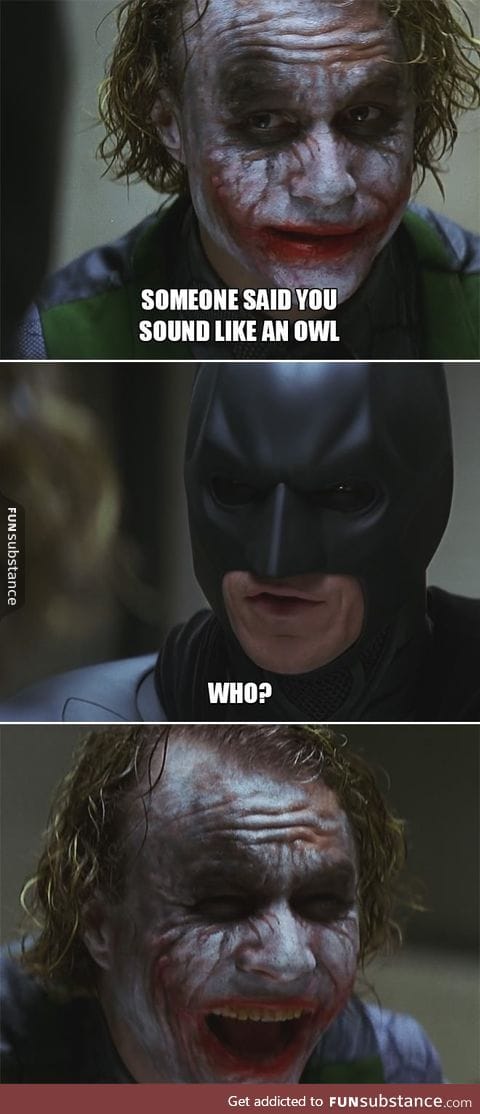 Joker trolling batman