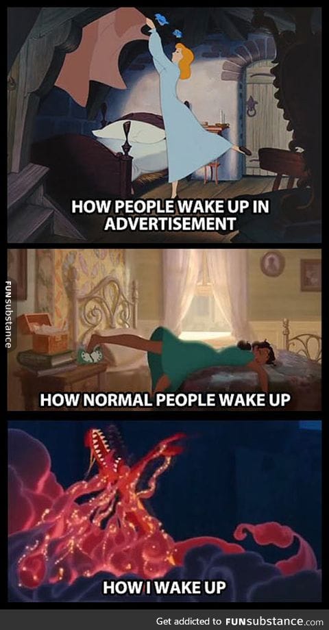 How people usually wake up