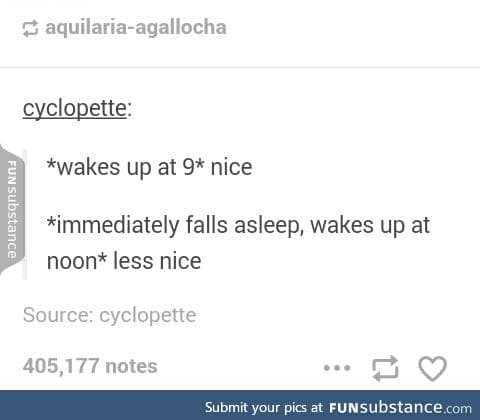 And then you wonder why your sleep schedule is so f*cked up