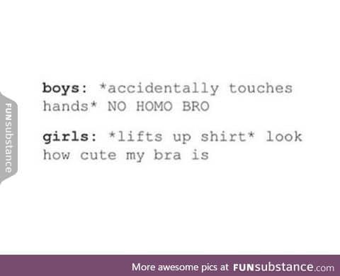 Guys vs girls