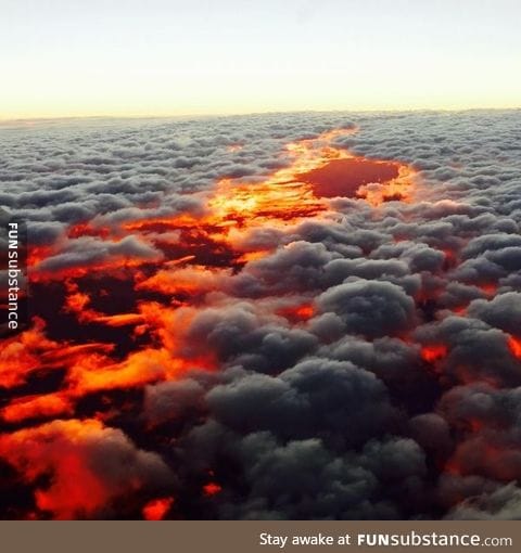 36,000 feet, somewhere over Australia