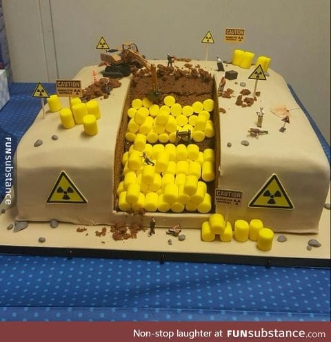 When the radioactive waste manager has birthday