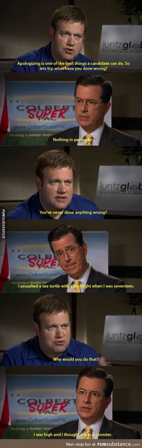 I would go gay for Colbert