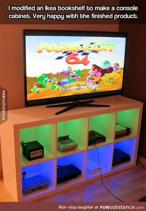 Console cabinet from ikea