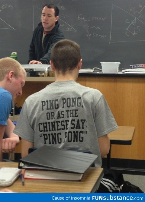 My schools ping pong club just for these shirts