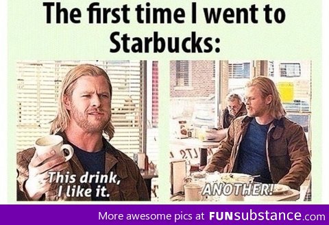 First time at Starbucks