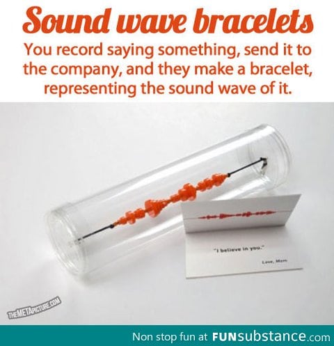 Waveforms as bracelets