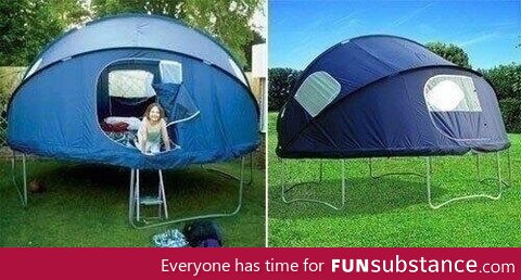 Trampoline tent