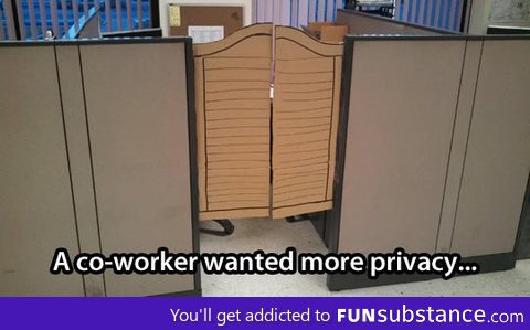 Cubicle privacy