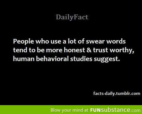 Using swear words