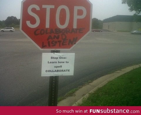 Spelling matters, even in graffiti