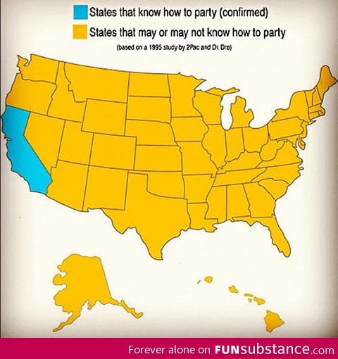 States that know how to party