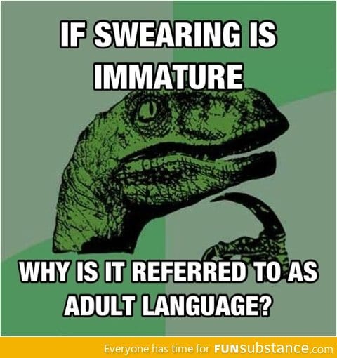 If swearing is immature