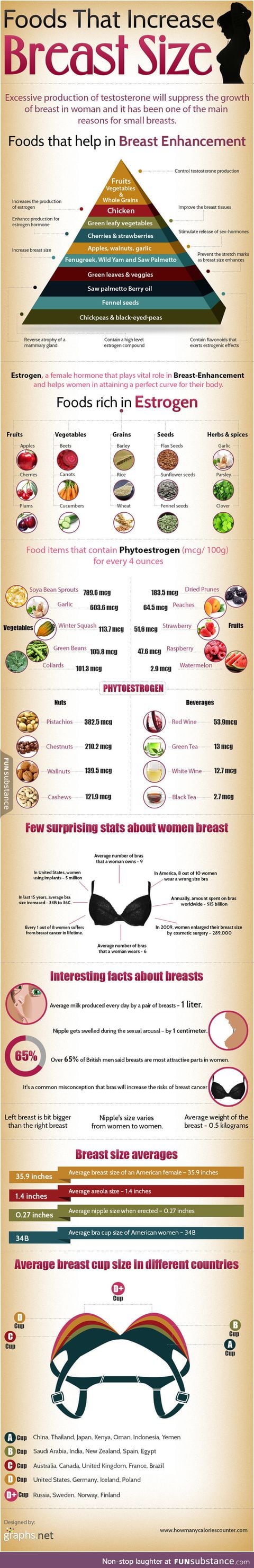 Foods that increase breast size