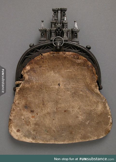 500 year old leather purse