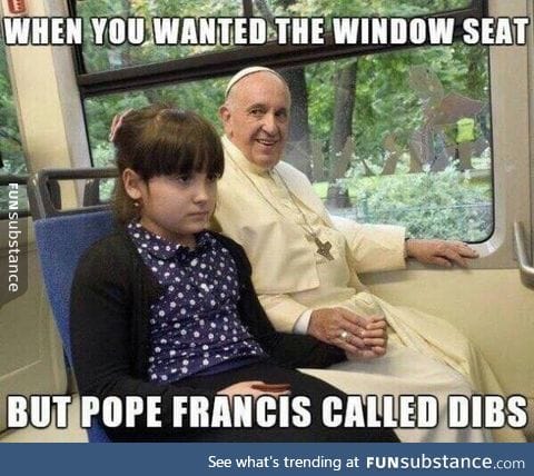 The Pope does it again