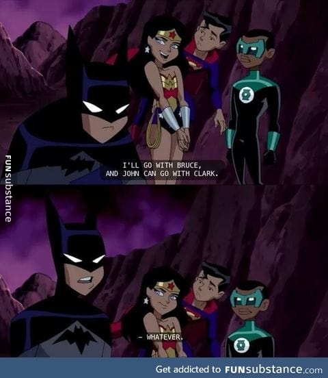 Playing it cool, Batman