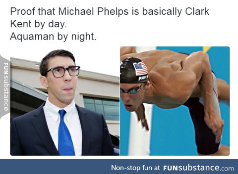 Michael Phelps is Aquaman