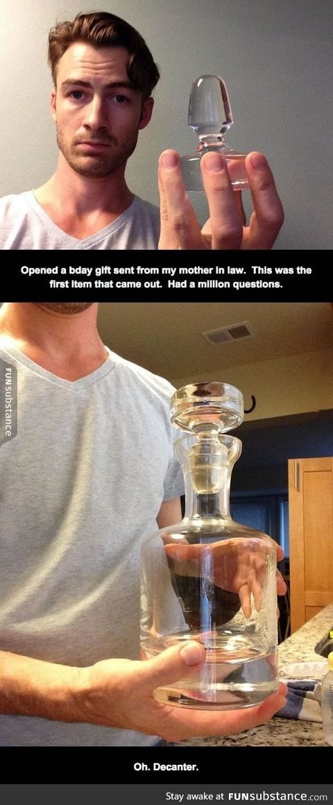 This guy received a gift from his mother in law