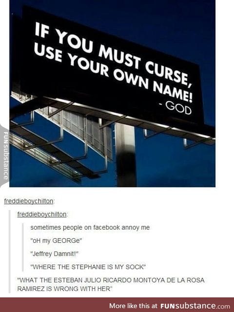 Use your own name