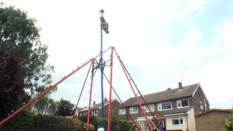 Furze strikes again: Man builds massive 360 swing (in his backyard)