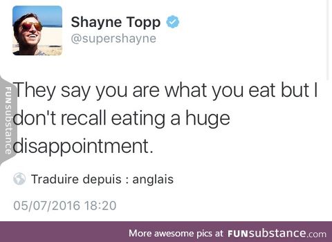 Me too, Shayne